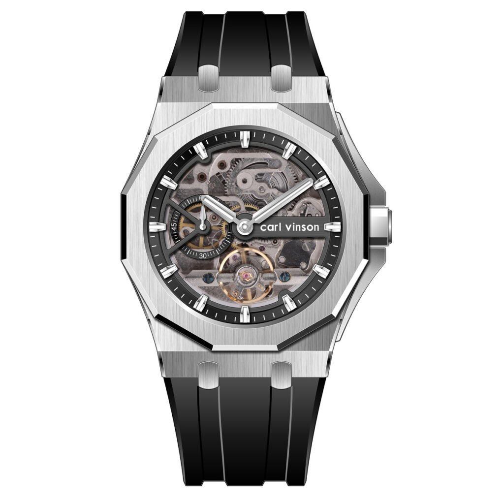 八角镂空全自动机械男表